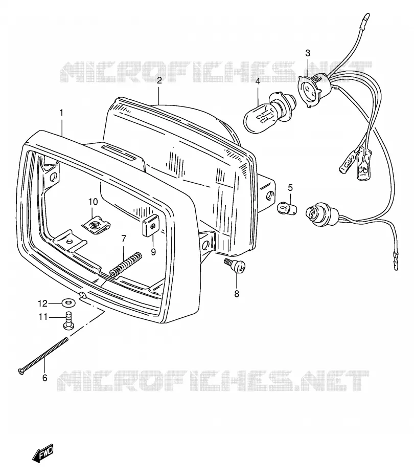 PHARE Suzuki SCOOTER 100 FB 1986  FB100DG(E71)