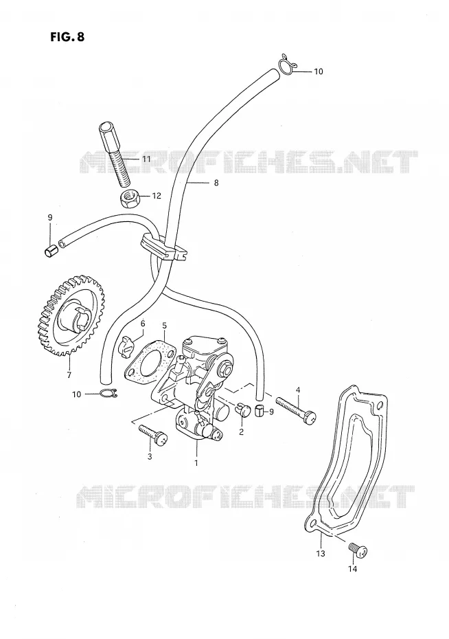 POMPE A HUILE Suzuki MOTO 80 DS 1986  DS80G(E24)