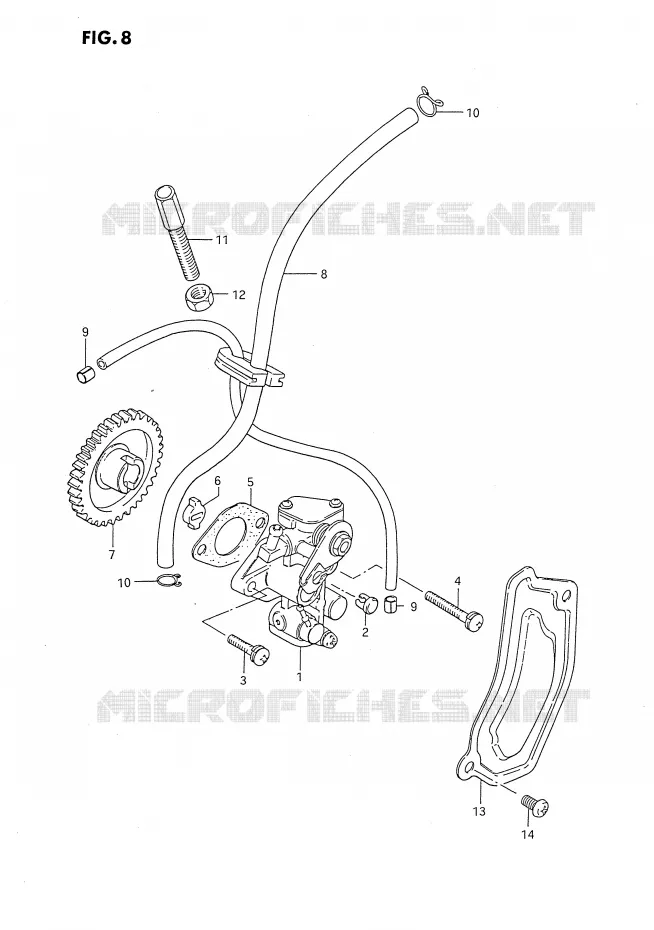 POMPE A HUILE Suzuki MOTO 80 DS 1994  DS80R(E3)