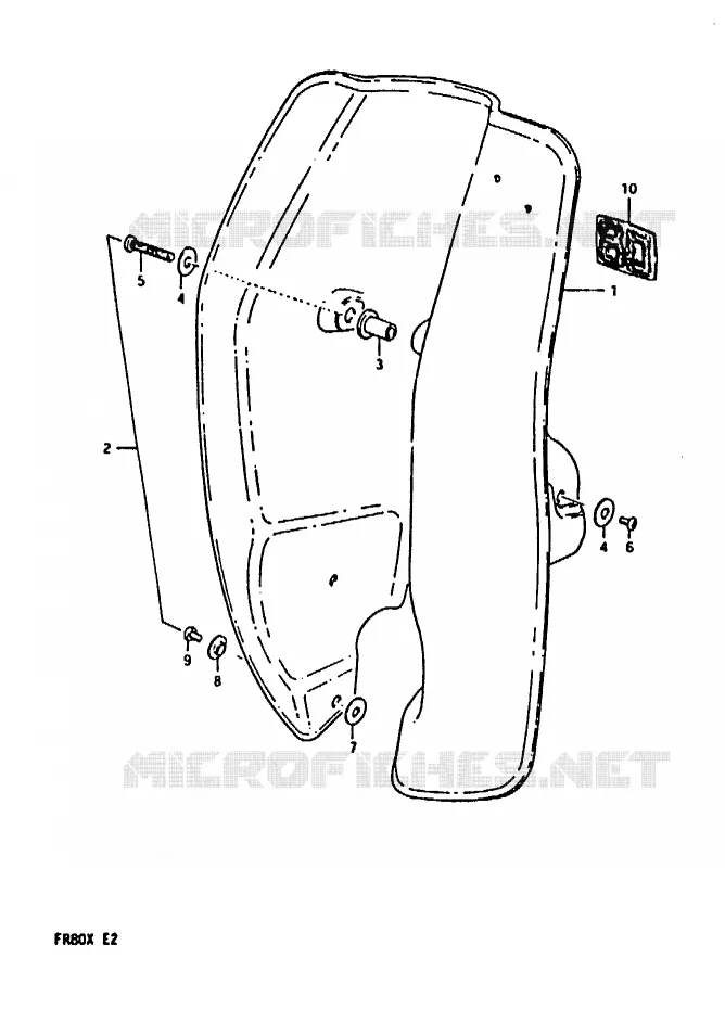 PROTEGE JAMBES Suzuki SCOOTER 80 FR 1981  FR80X
