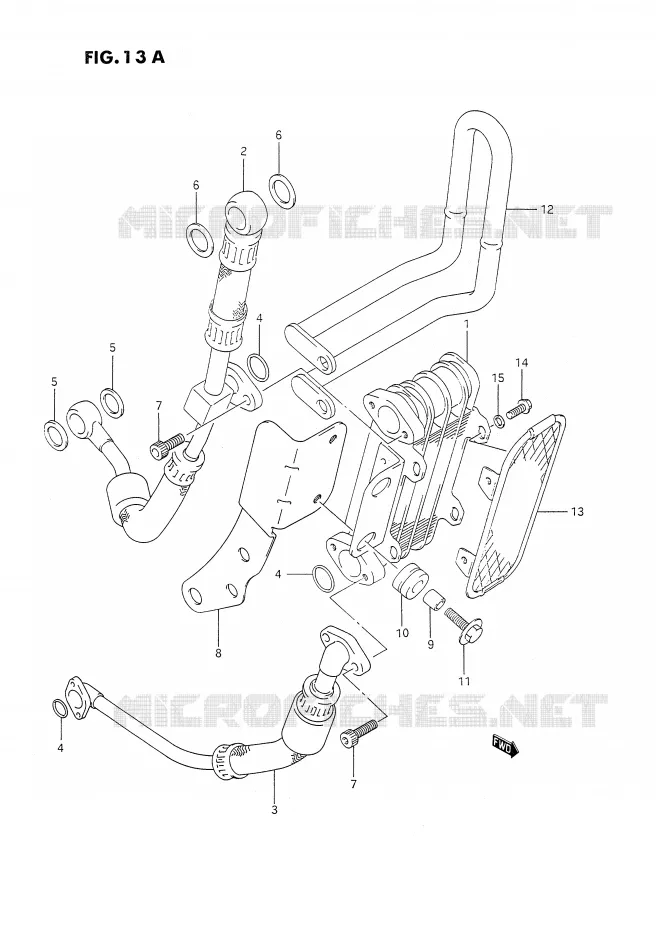 RADIATEUR D'HUILE (OPTIONNEL,EXCEPT E18) Suzuki MOTO 350 DR 1993  DR350SUP(E2)