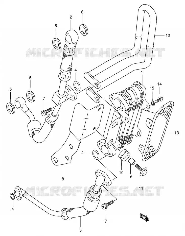 RADIATEUR D'HUILE (OPTIONNEL,EXCEPT E18) Suzuki MOTO 350 DR 1995  DR350SES(E2)