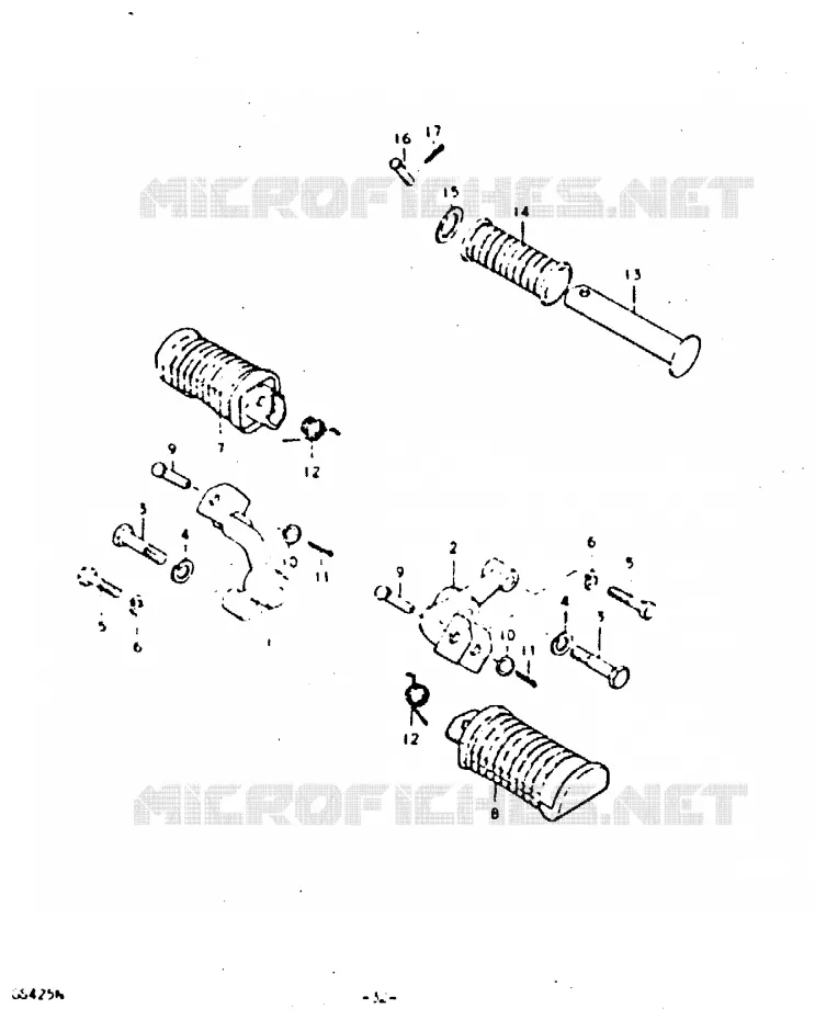 REPOSE PIED Suzuki MOTO 425 GS 1992  GS425N(N)
