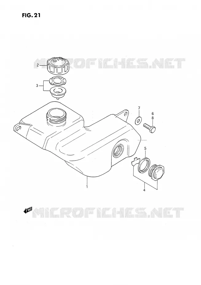 RESERVOIR D'HUILE Suzuki MOTO 80 DS 1992  DS80N(E24)