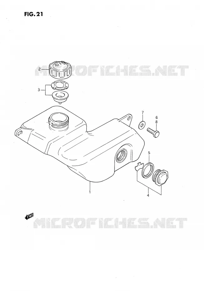 RESERVOIR D'HUILE Suzuki MOTO 80 DS 1992  DS80N(E3)