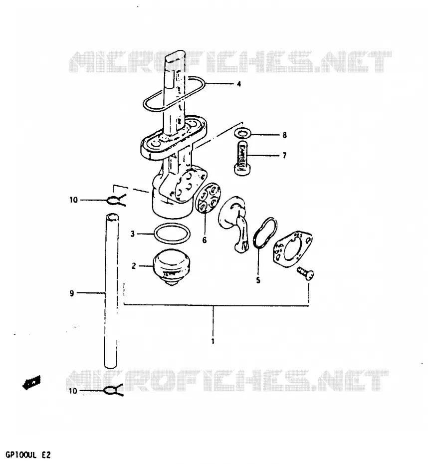 ROBINET D'ESSENCE Suzuki MOTO 100 GP 1999  GP100X(X/D/L)