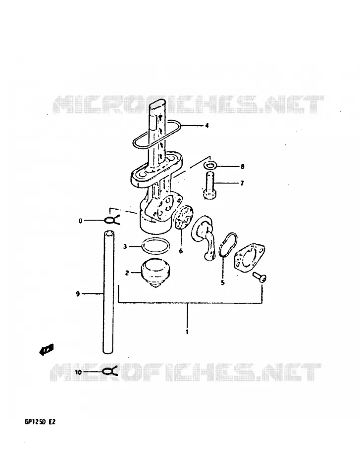 ROBINET D'ESSENCE Suzuki MOTO 125 GP 1999  GP125X(X/D)