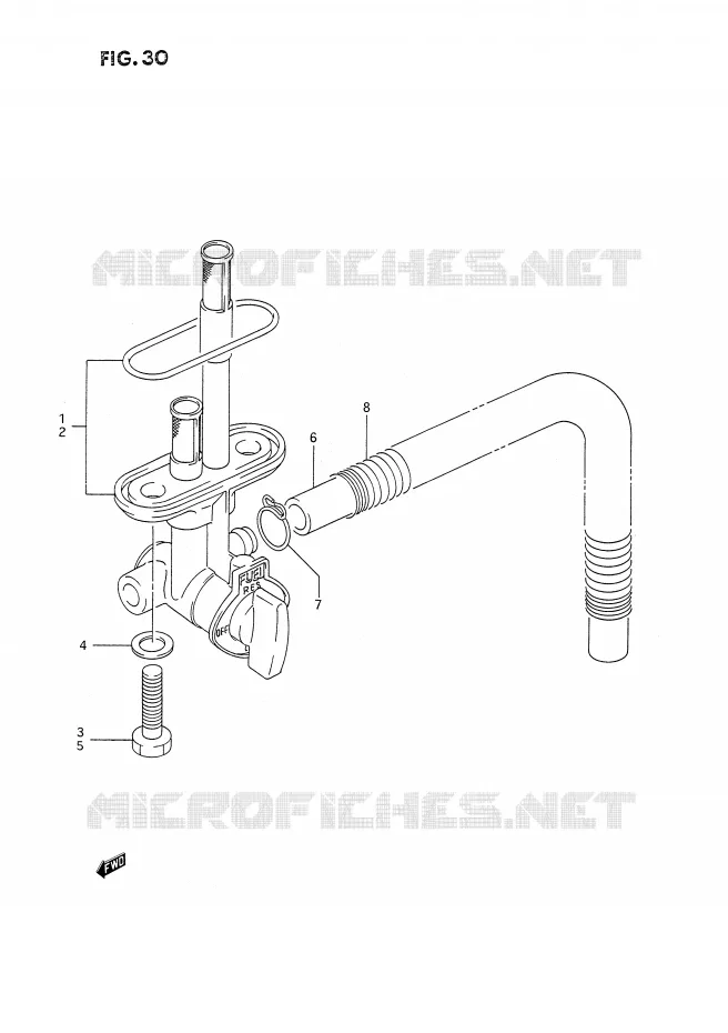 ROBINET D'ESSENCE Suzuki MOTO 350 DR 1993  DR350SP/SHP(E2)