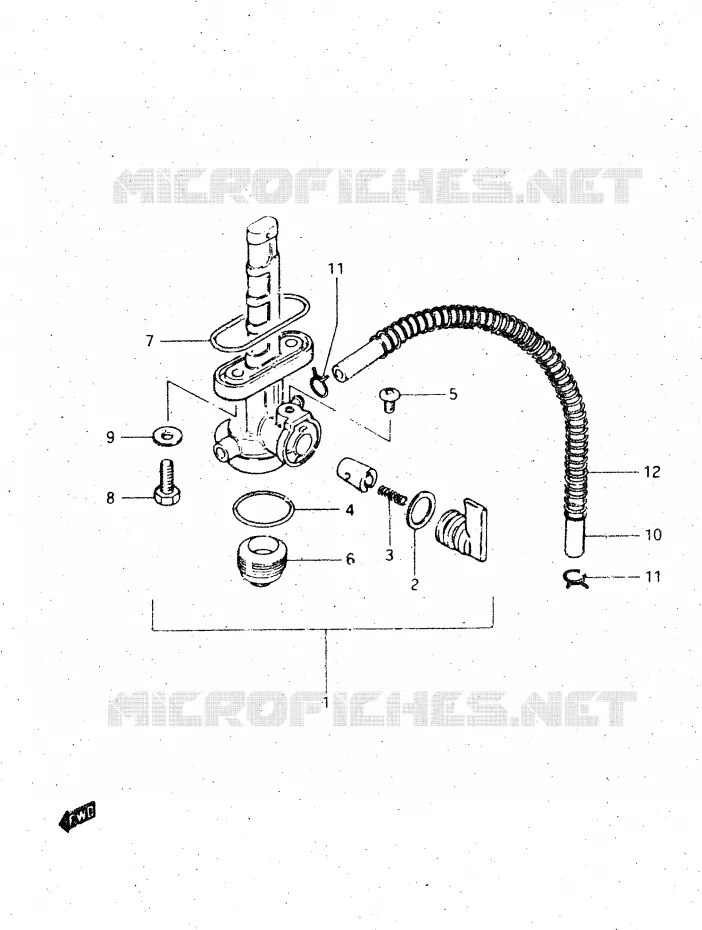 ROBINET D'ESSENCE Suzuki MOTO 500 DR 1984  DR500SE(E1)