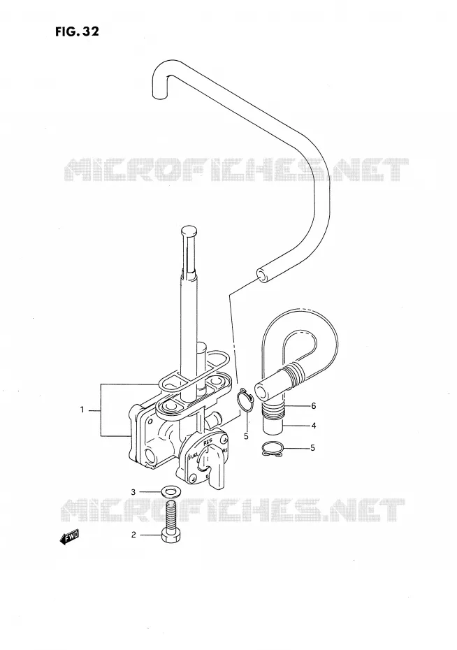 ROBINET D'ESSENCE Suzuki MOTO 650 DR 1994  DR650RUR(E4)