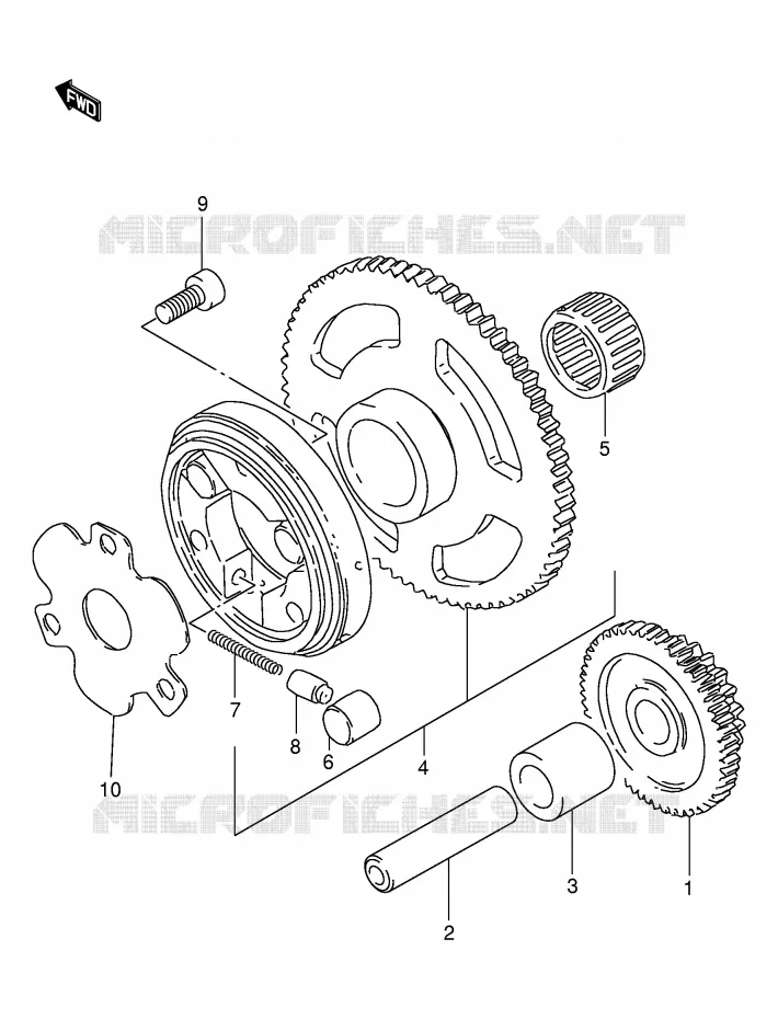 ROUE LIBRE DE DEMARREUR Suzuki MOTO 125 DR 1994  DR125SER(E4)