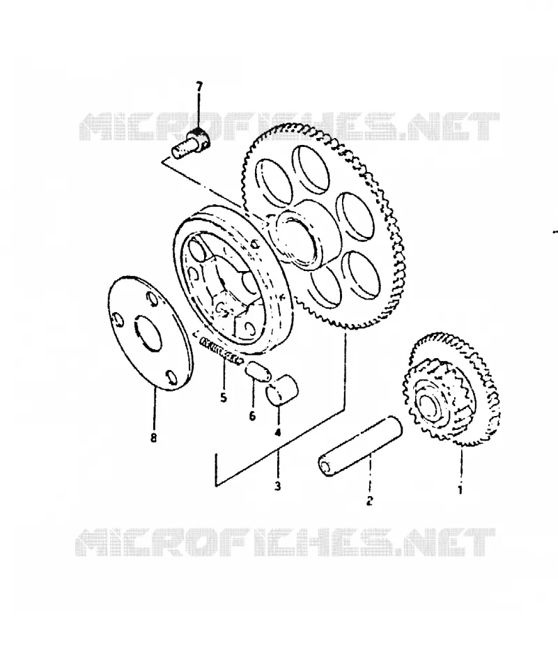 ROUE LIBRE DE DEMARREUR Suzuki MOTO 650 GS 1983  GS650GTD