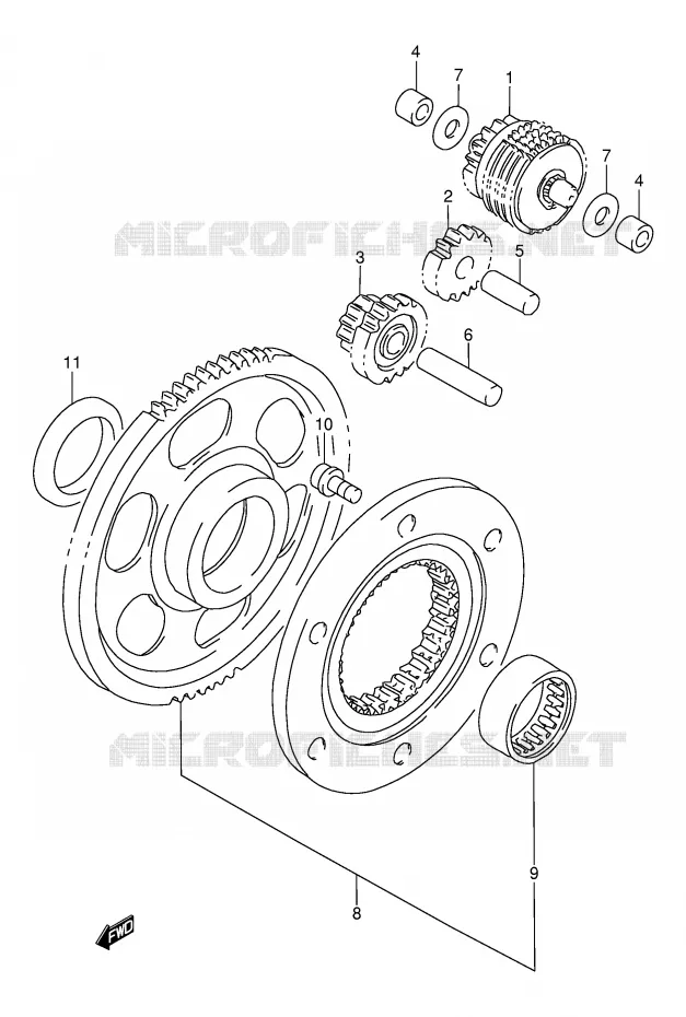 ROUE LIBRE DE DEMARREUR Suzuki MOTO 800 DR 1997  DR800SUV