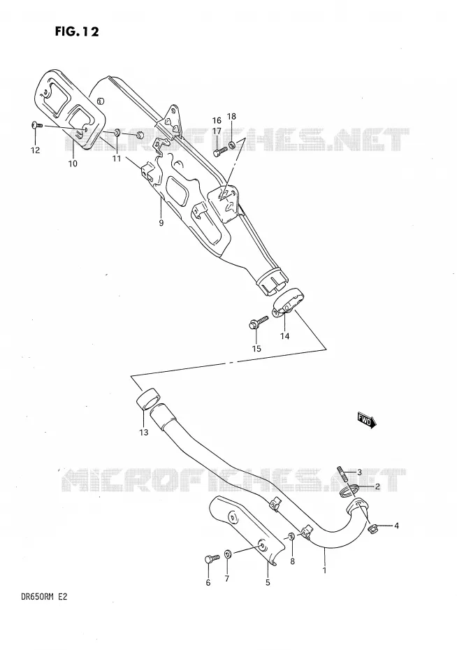 SILENCIEUX Suzuki MOTO 650 DR 1990  DR650RL(E2)