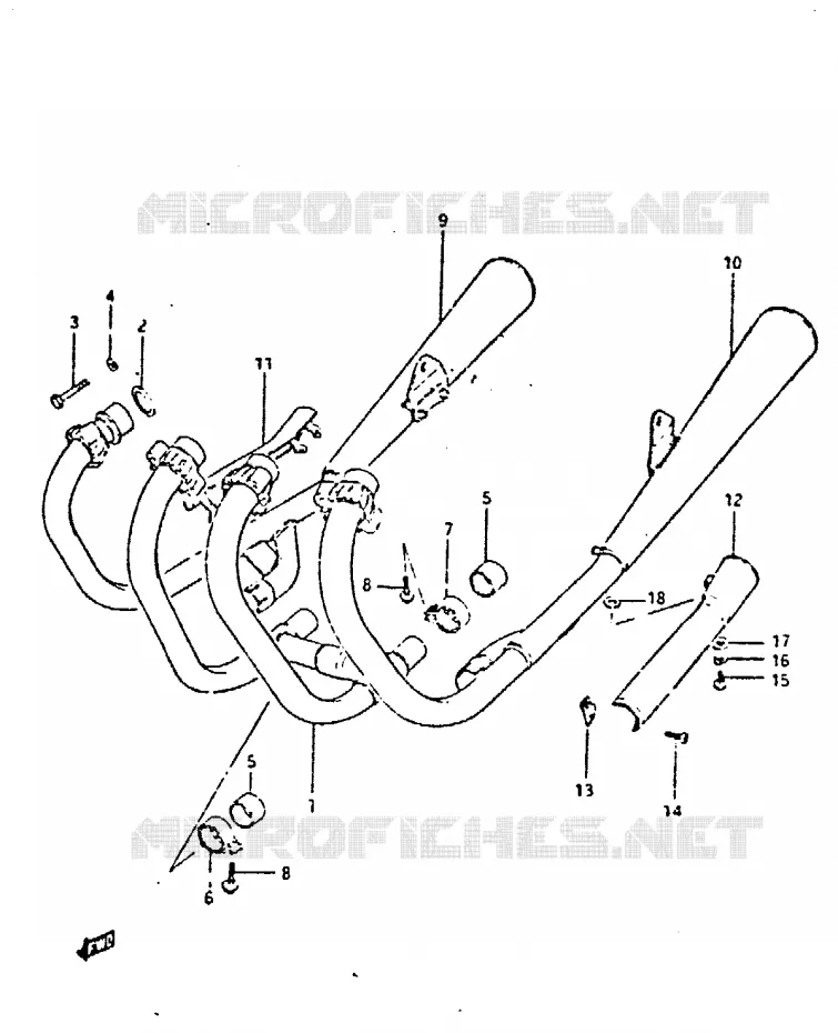 SILENCIEUX Suzuki MOTO 650 GS 1983  GS650GTD
