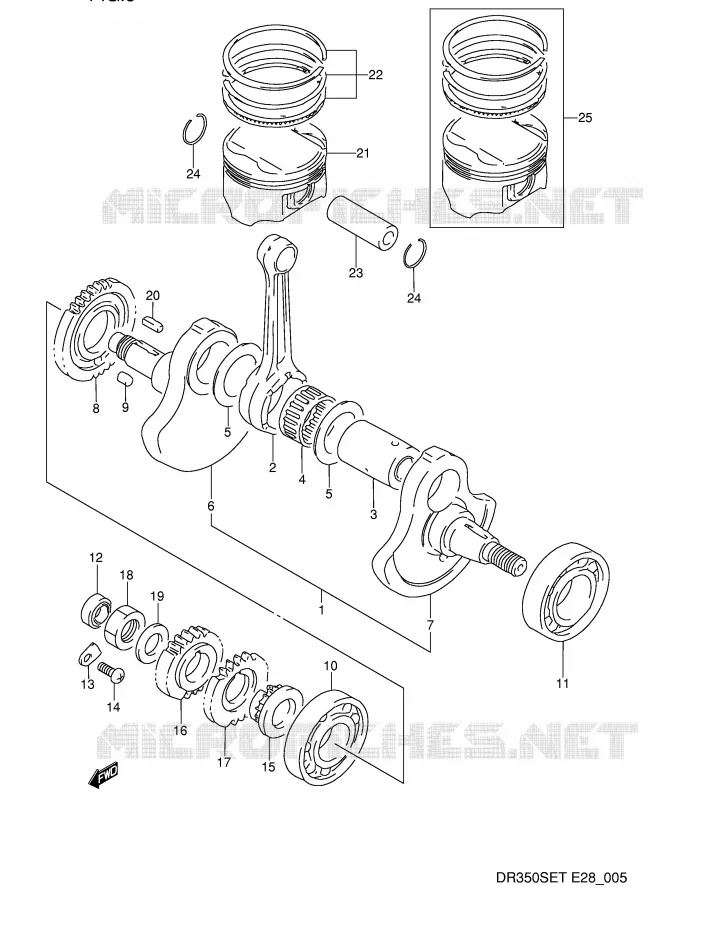 VILEBREQUIN Suzuki MOTO 350 DR 1995  DR350SES(E28)