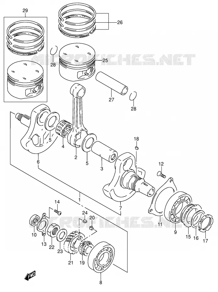 VILEBREQUIN Suzuki MOTO 650 DR 1996  DR650RSEUT(E4)