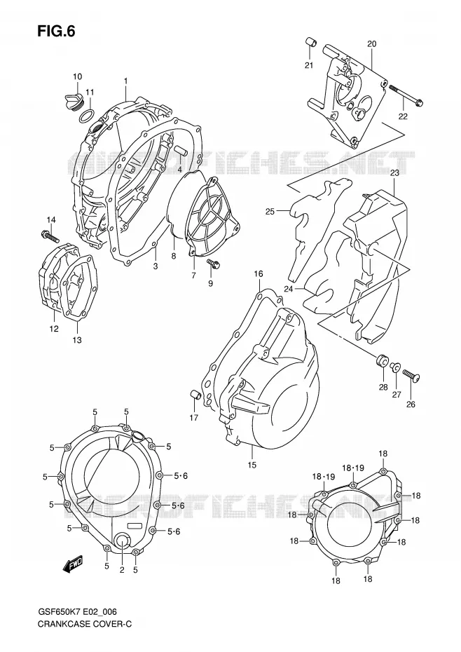 CARTER Suzuki MOTO 650 BANDIT 2008  GSF650AK8(E2)