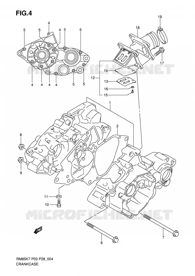 CARTER Suzuki MOTO 85 RM 2007  RM85LK7(P3/P28)