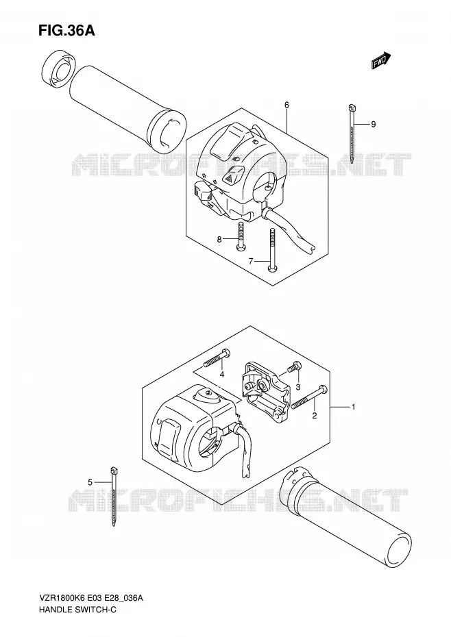 COMMODOS (VZR1800NK8/NK9) Suzuki MOTO 1800 INTRUDER 2007  VZR1800K7(E3/E28)