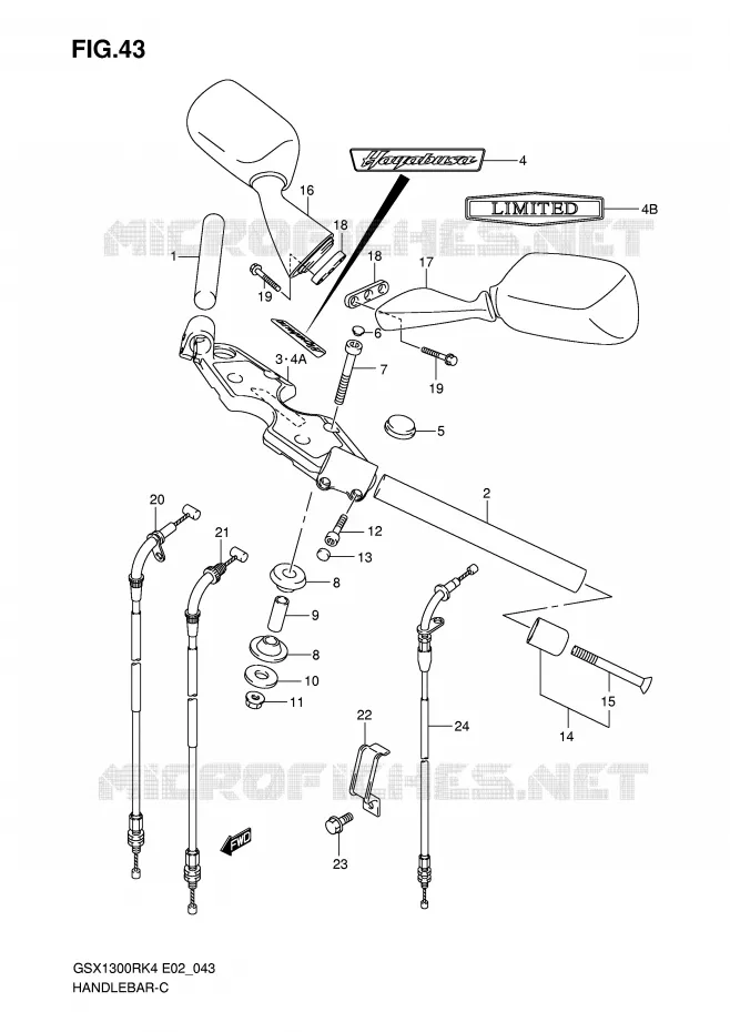 GUIDON Suzuki MOTO 1300 HAYABUSA 2005  GSX1300RU1K5(E2)