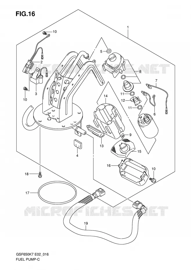 POMPE A ESSENCE Suzuki MOTO 650 BANDIT 2008  GSF650AK8(E2)