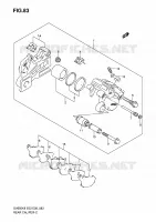 ETRIER DE FREIN ARRIERE (SV650AK8/SAK8/AK9/SAK9/SAL0) pour Suzuki SV-S 650 2010