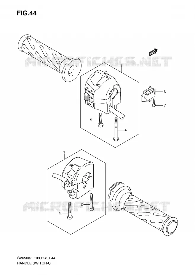 COMMODOS (SV650SK8/SK9/SAK8/SAK9) Suzuki MOTO 650 SV 2009  SV650K9(E3/E28)