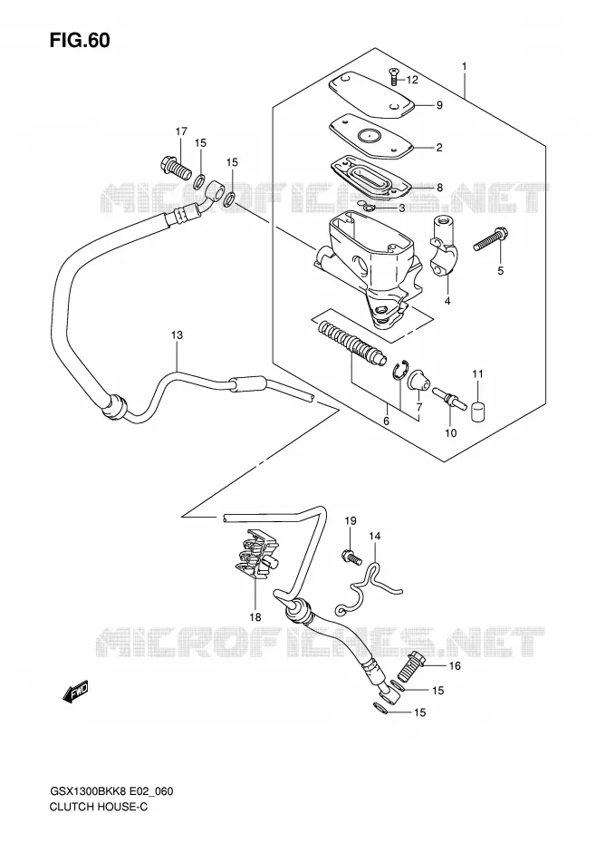 DURITE D'EMBRAYAGE Suzuki MOTO 1300 B-KING 2011  GSX1300BKAU2K8(E2)