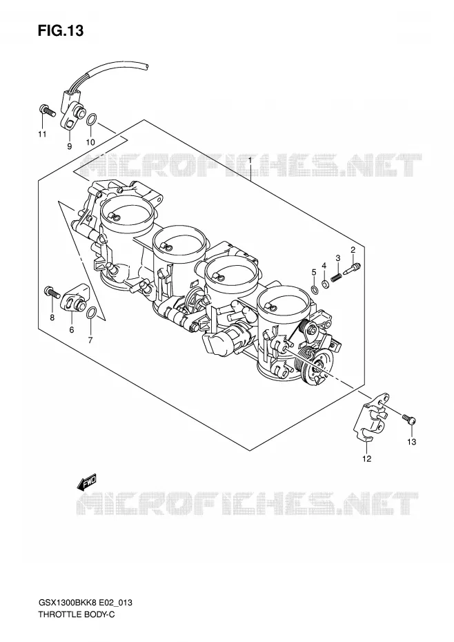 ENSEMBLE INJECTION Suzuki MOTO 1300 B-KING 2010  GSX1300BKAU2K8(E2)