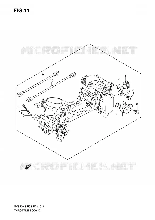 ENSEMBLE INJECTION Suzuki MOTO 650 SV 2008  SV650SAK8(E3/E28)