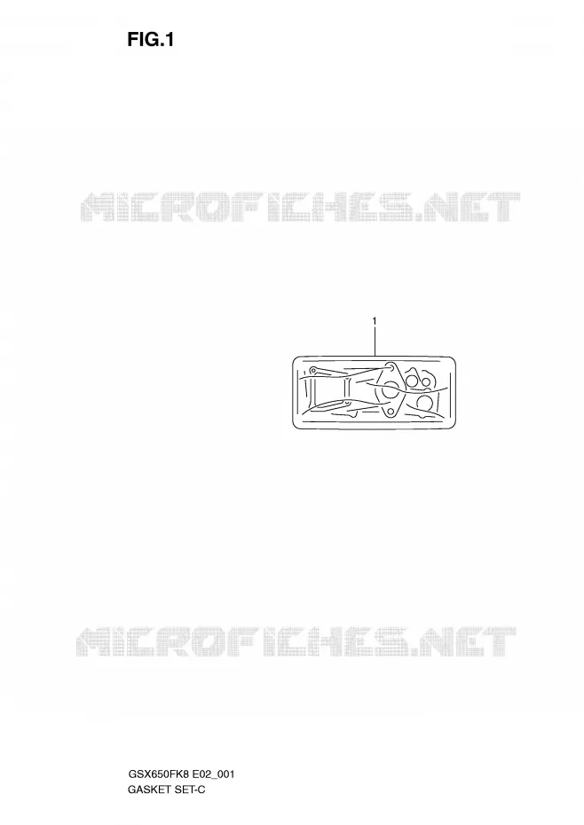 KIT JOINTS Suzuki MOTO 650 GSX-F 2008  GSX650FUK8(E2)