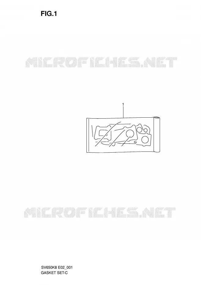 KIT JOINTS Suzuki MOTO 650 SV 2010  SV650SUAL0(E2)