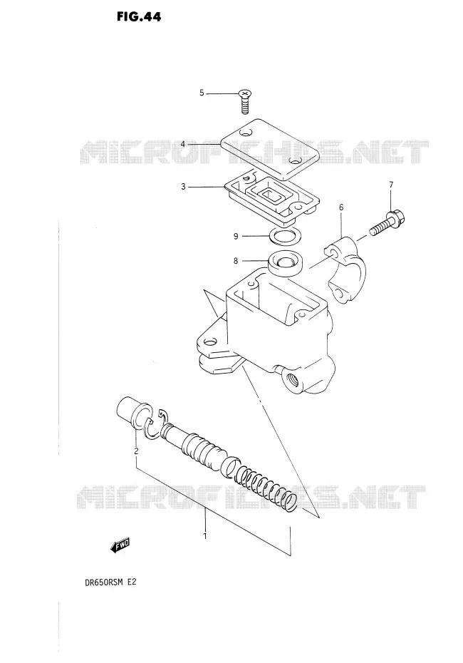 MAITRE CYLINDRE AVANT Suzuki MOTO 650 DR 1990  DR650RSL(E2)