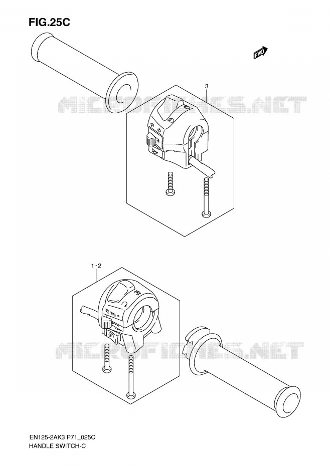 COMMODOS (EN125HUK4/UZK6) Suzuki MOTO 125 EN 2003  EN125-2AK3(P71)