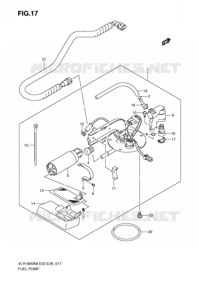 POMPE A ESSENCE Suzuki MOTO 1800 INTRUDER 2010  VLR1800L0(E3/E28)