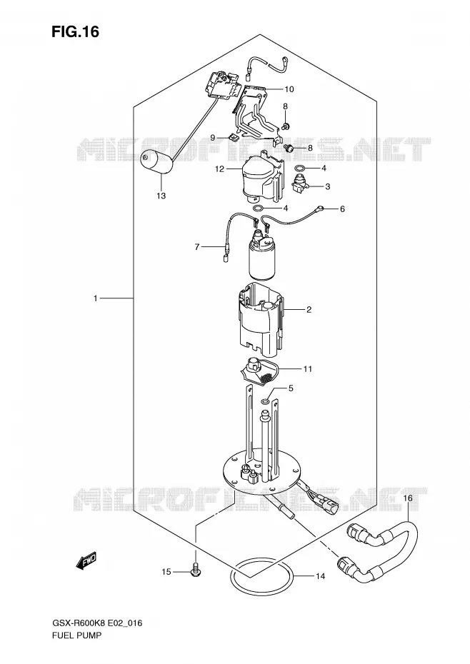 POMPE A ESSENCE Suzuki MOTO 600 GSX-R 2009  GSX-R600K9(E2)