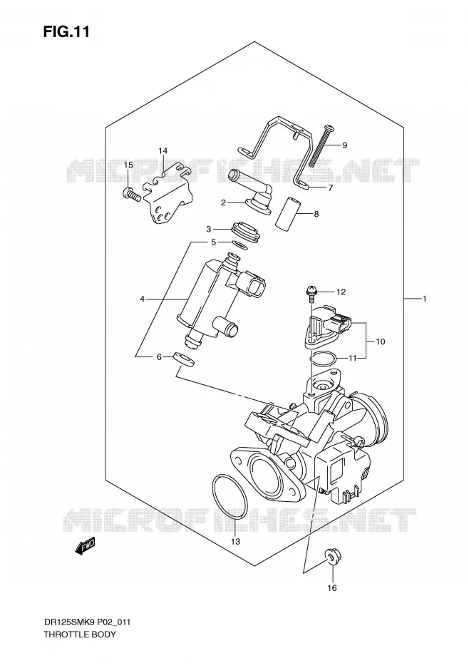 ENSEMBLE INJECTION Suzuki MOTO 125 DR 2009  DR125SMK9
