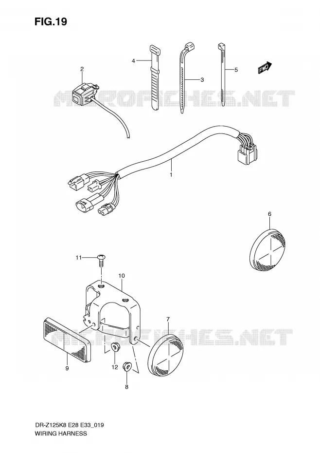 FAISCEAU ELECTRIQUE Suzuki MOTO 125 DR-Z 2010  DR-Z125L0(E28/E33)