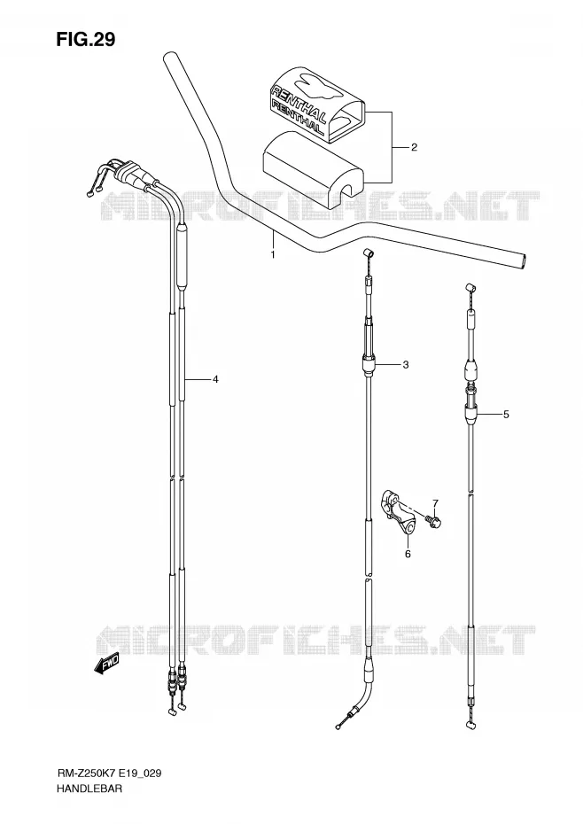 GUIDON Suzuki MOTO 250 RM-Z 2009  RM-Z250K9(E19)