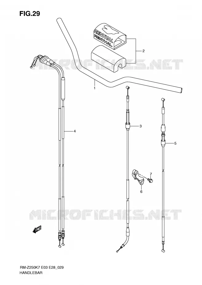 GUIDON Suzuki MOTO 250 RM-Z 2009  RM-Z250K9(E3/E28)