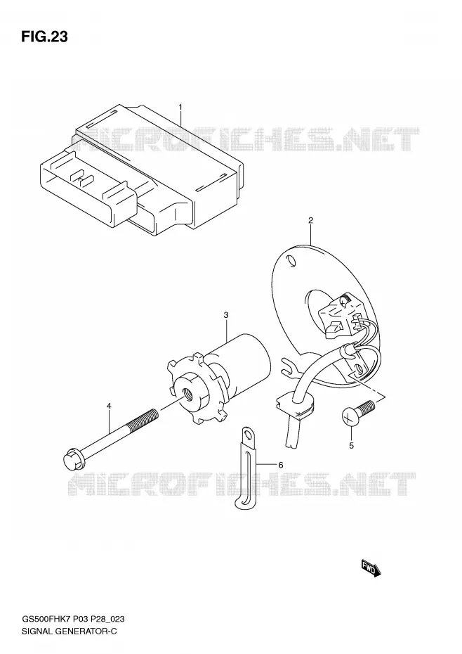 ALTERNATEUR Suzuki MOTO 500 GS-F 2008  GS500FHK8(P3)