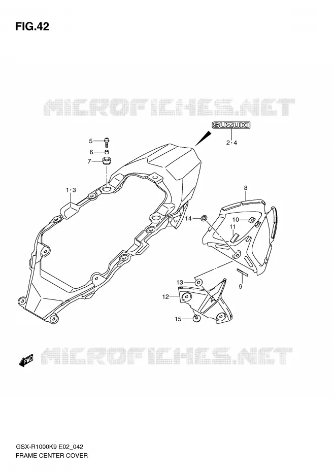 CARENAGES (MODEL K9) Suzuki MOTO 1000 GSX-R 2010  GSX-R1000UFL0(E2)
