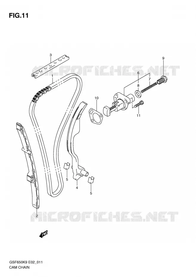 DISTRIBUTION Suzuki MOTO 650 BANDIT 2010  GSF650AL0(E2)