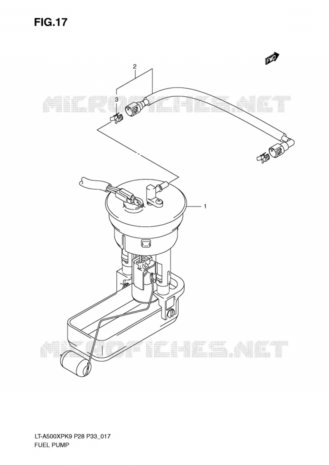 POMPE A ESSENCE Suzuki QUAD 500 VINSON 2009  LT-A500XPZK9(P28/P33)