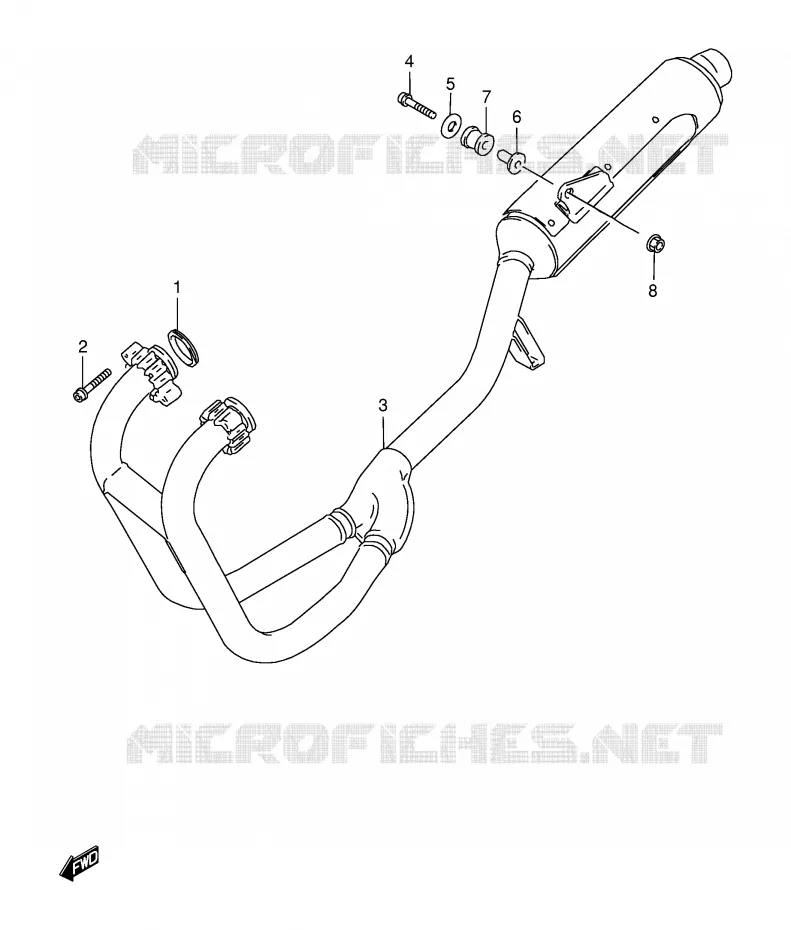 SILENCIEUX Suzuki MOTO 500 GS-E 2000  GS500EY(E2)
