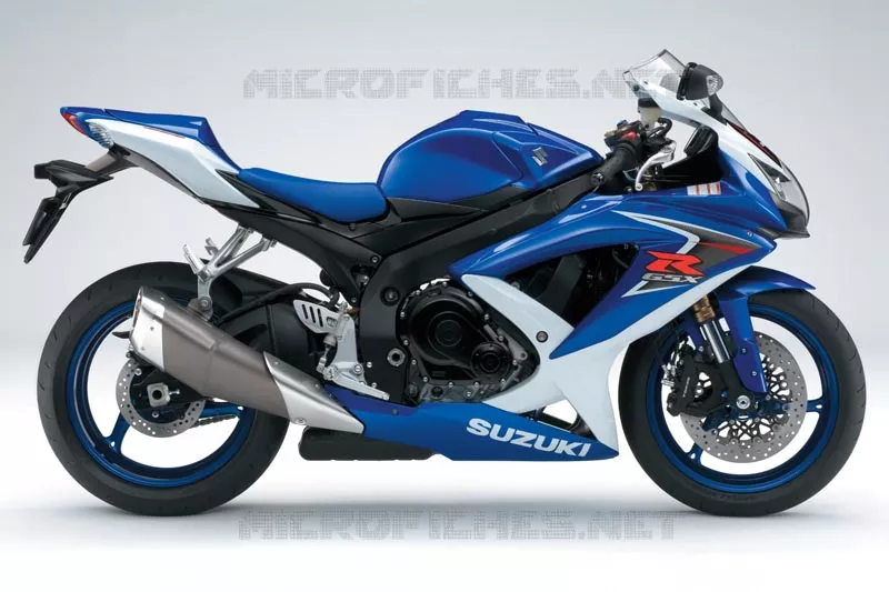 * PHOTOGRAPHIE DE COULEUR GSX-R600K8 * Suzuki MOTO 600 GSX-R 2008  GSX-R600K8(E3/E28)