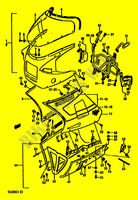 CARENAGE TETE DE FOURCHE (MODELE H) pour Suzuki GS-E 500 1990