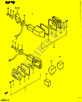 CLIGNOTANTS (E2, E4, E22, E25) pour Suzuki GS 850 1986