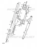 FOURCHE AVANT (KAYABA)(GP125UC F.NO.101623~, GP125UN) pour Suzuki GP 125 1978